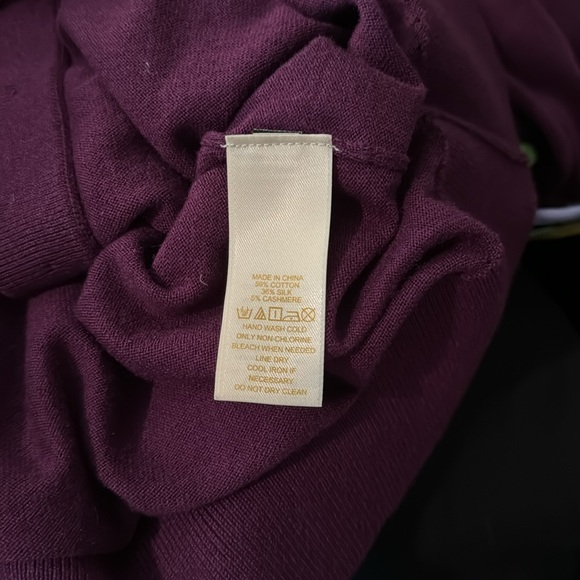 Women's Kate ♠️ plum cardigan Sz L - Picture 5 of 6